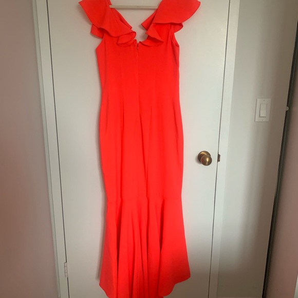 NWT Mason V-Neck High-Low Trumpet Gown - Picture 7 of 7